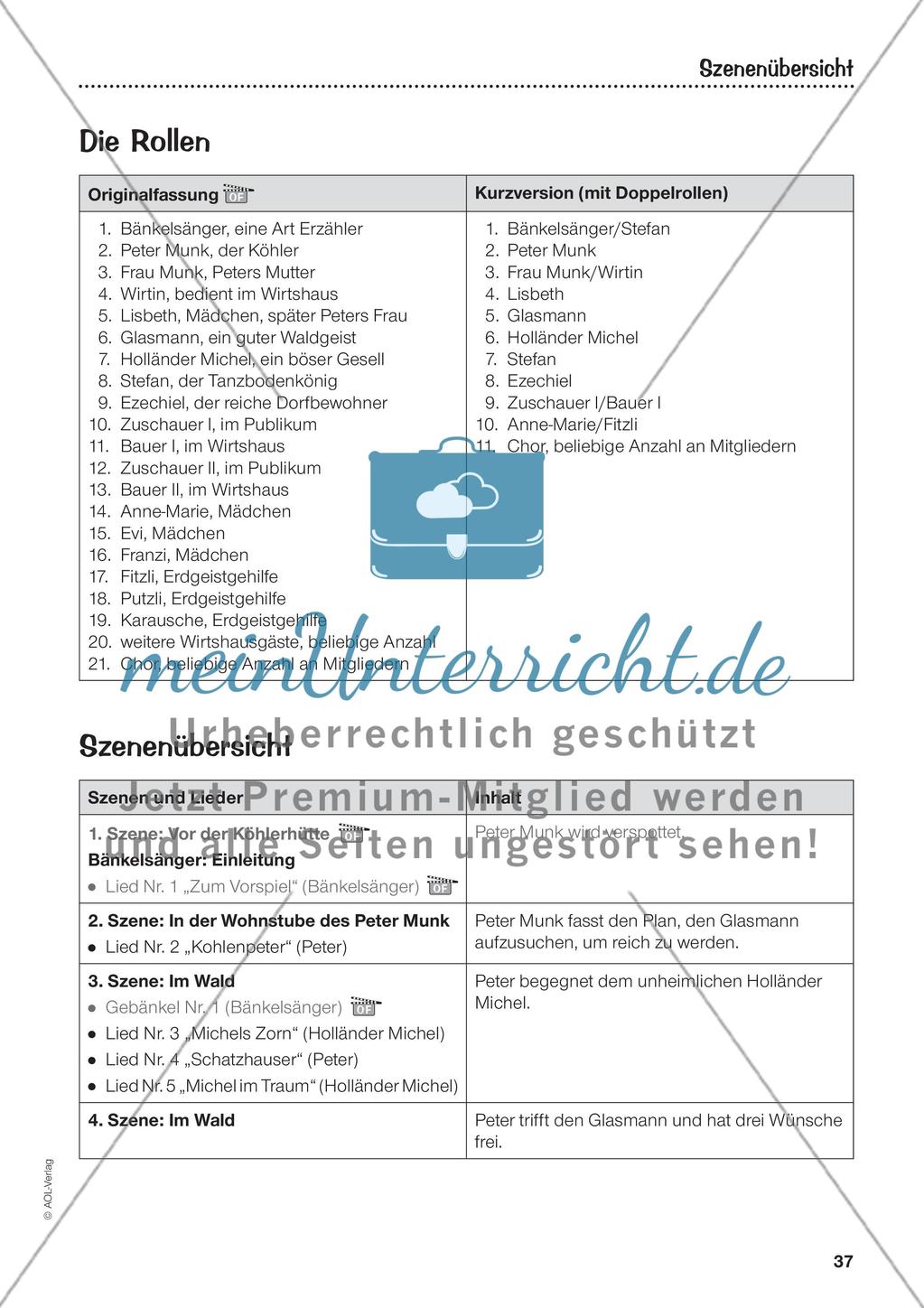 Teil II: Das Musical „Das kalte Herz“ – Text und Noten Preview 2