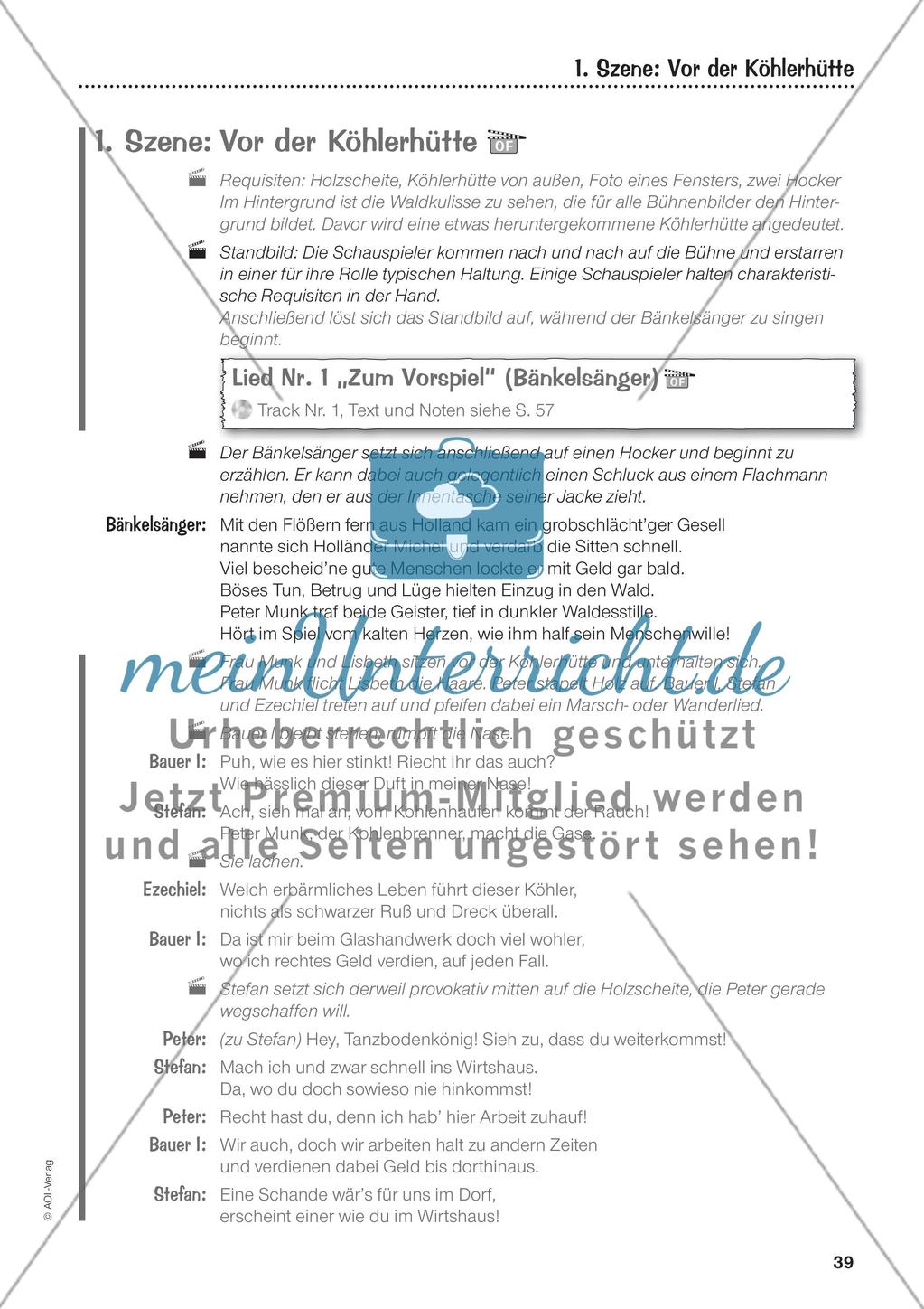 Teil II: Das Musical „Das kalte Herz“ – Text und Noten Preview 4