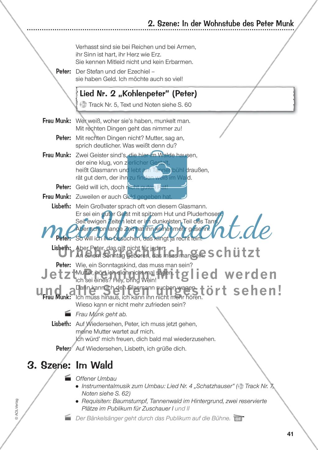 Teil II: Das Musical „Das kalte Herz“ – Text und Noten Preview 6