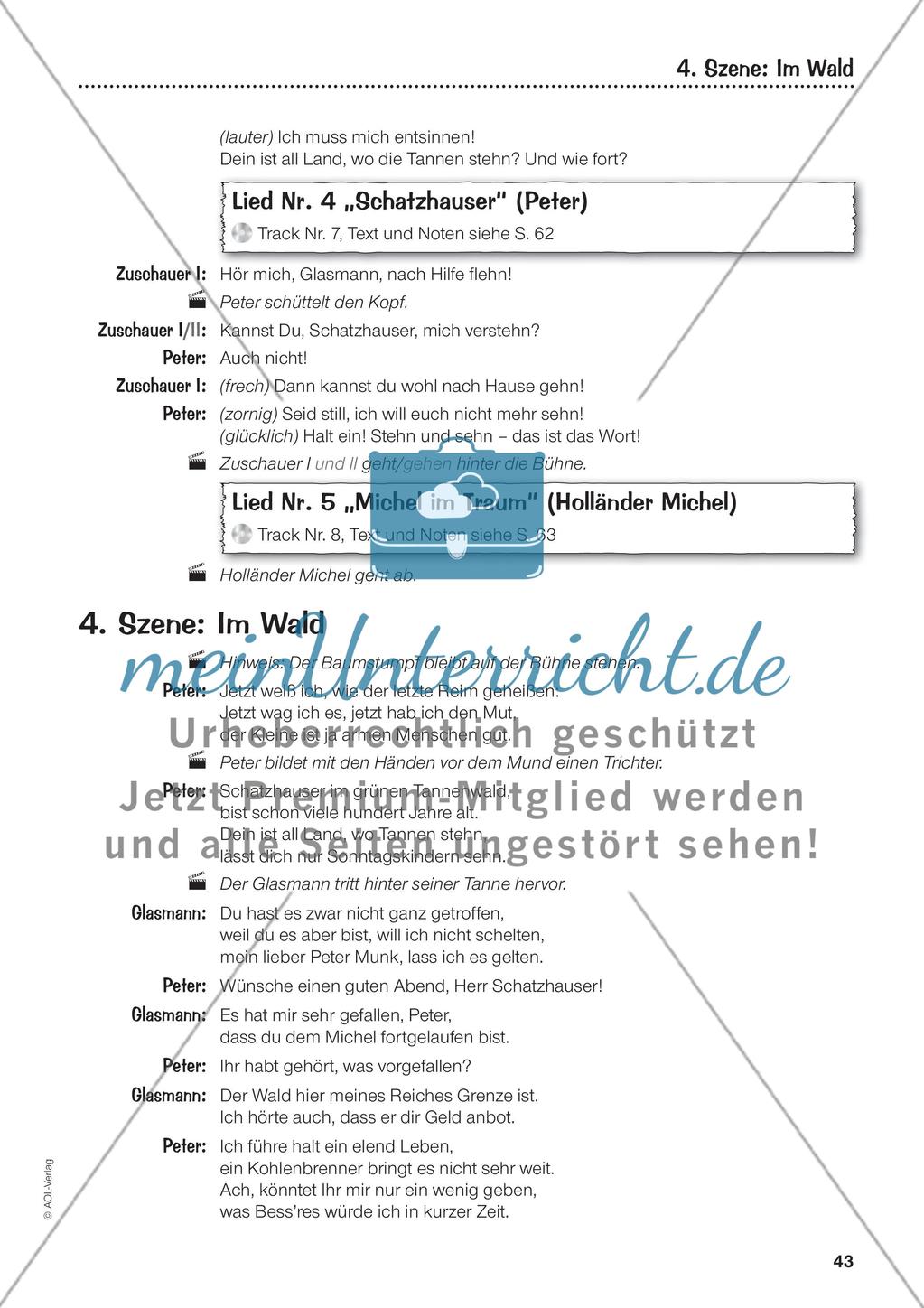 Teil II: Das Musical „Das kalte Herz“ – Text und Noten Preview 8