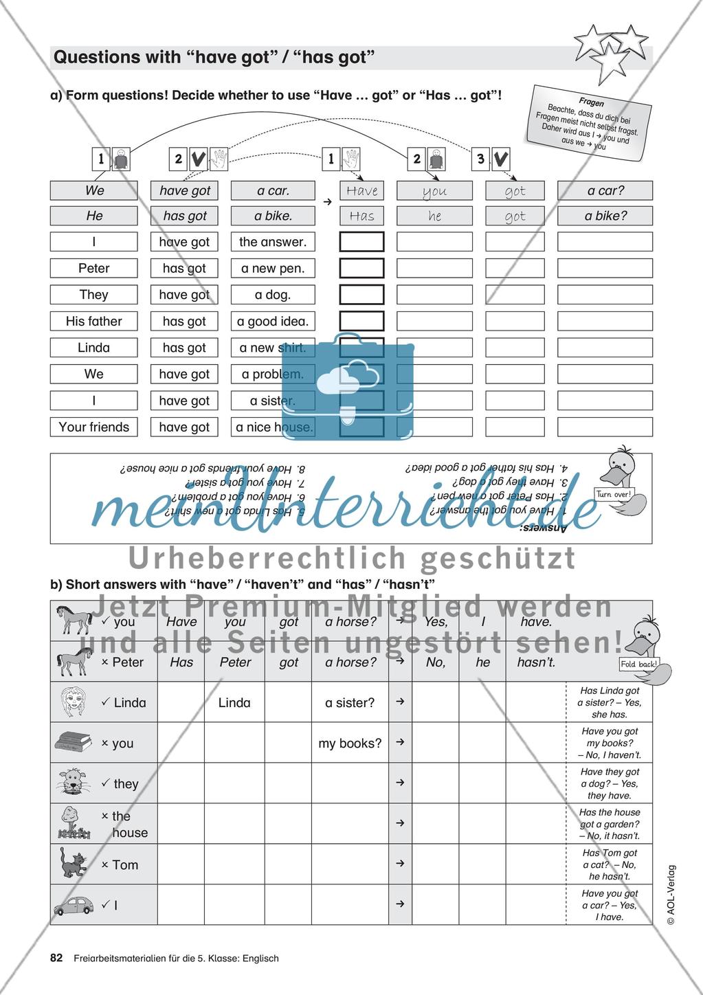 Freiarbeitsmaterialien für die 5. Klasse: Englisch – Teil 8 Preview 3