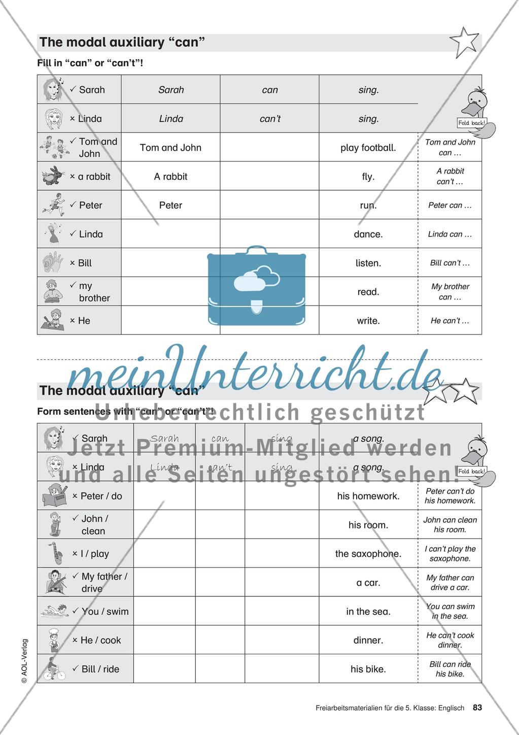 Freiarbeitsmaterialien für die 5. Klasse: Englisch – Teil 8 Preview 4