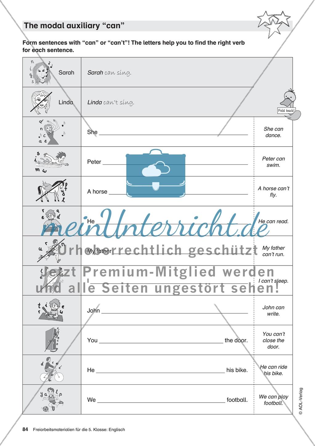 Freiarbeitsmaterialien für die 5. Klasse: Englisch – Teil 8 Preview 5