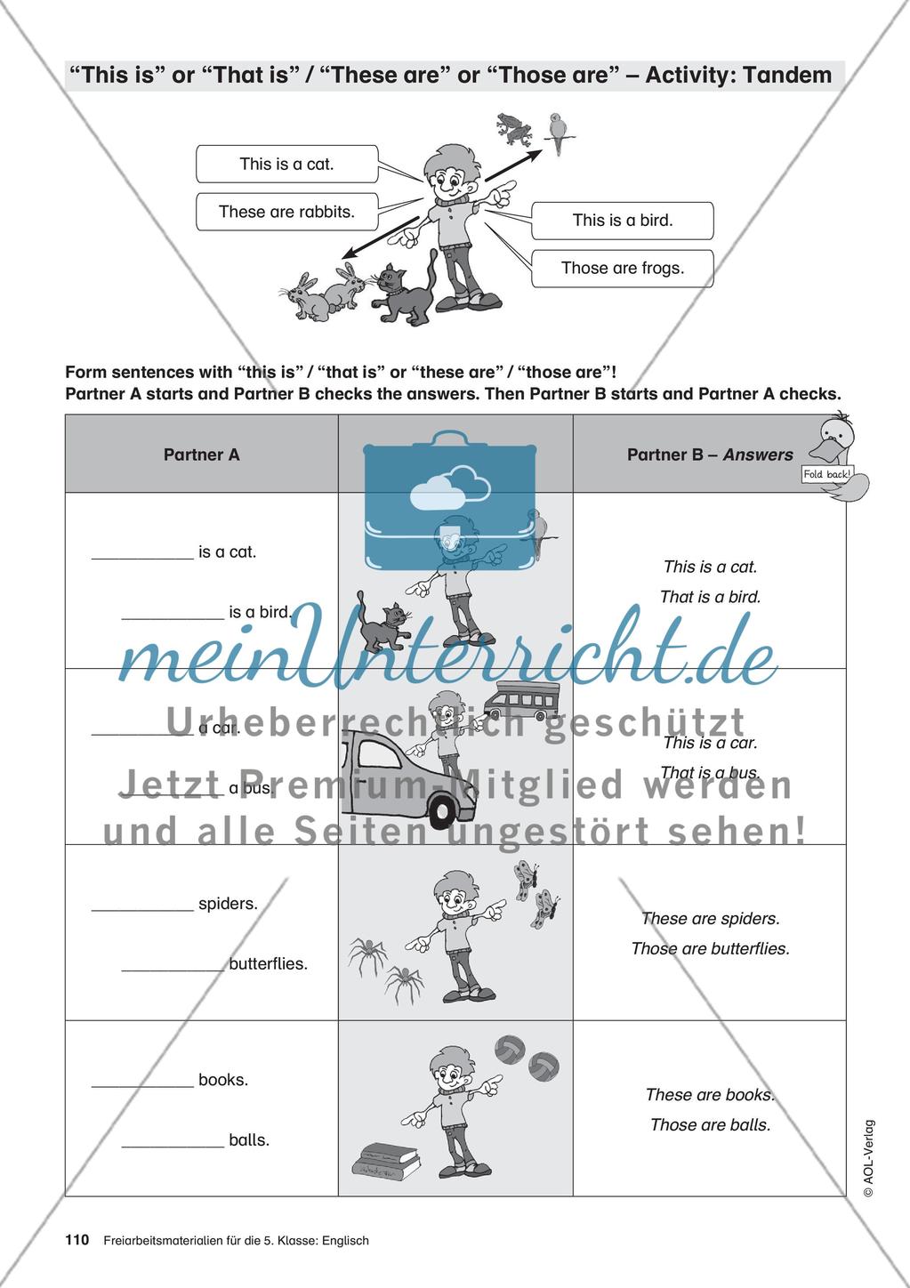 Freiarbeitsmaterialien für die 5. Klasse: Englisch – Teil 10 Preview 11