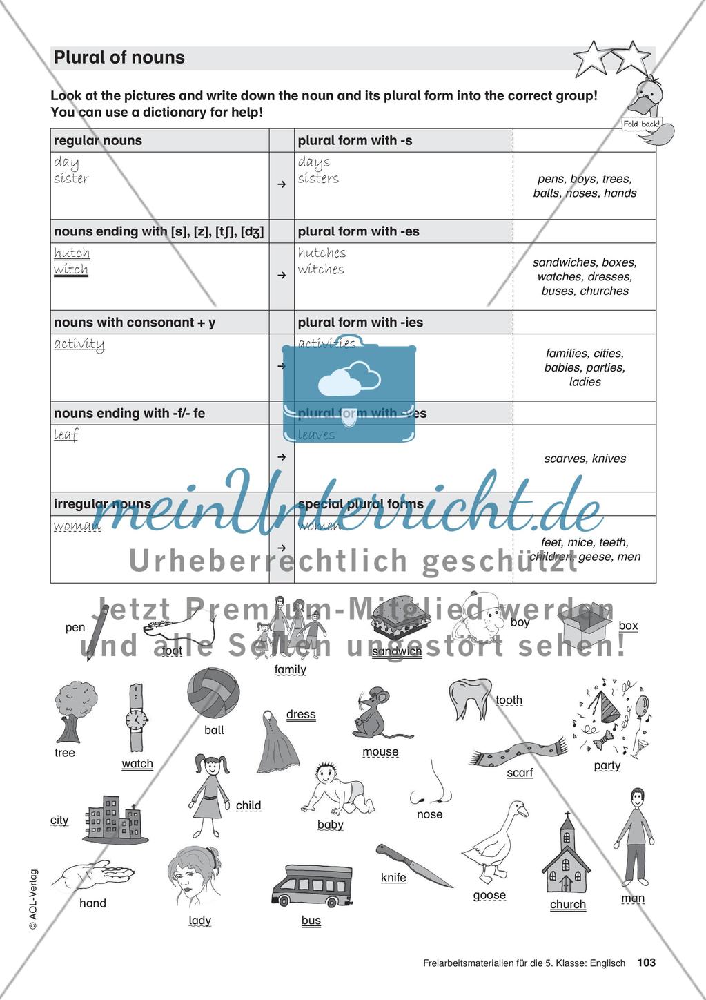 Freiarbeitsmaterialien für die 5. Klasse: Englisch – Teil 10 Preview 4