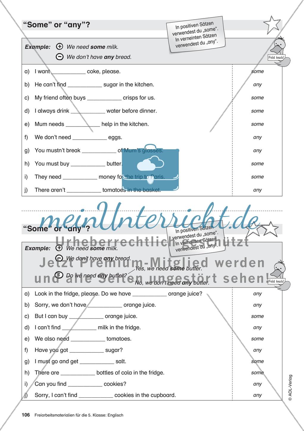 Freiarbeitsmaterialien für die 5. Klasse: Englisch – Teil 10 Preview 7