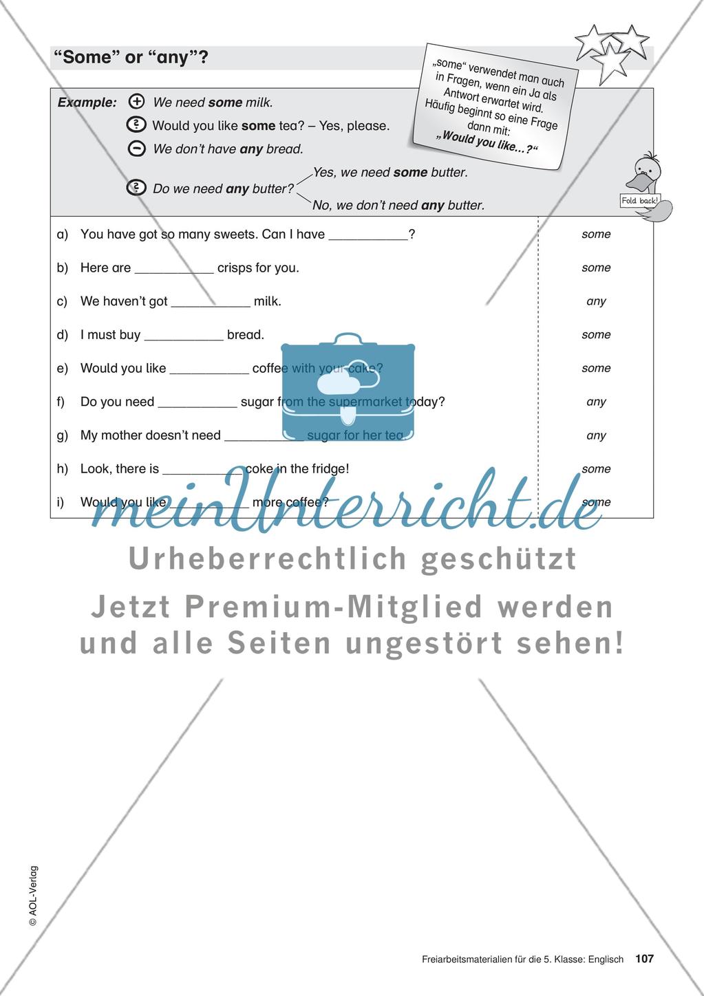 Freiarbeitsmaterialien für die 5. Klasse: Englisch – Teil 10 Preview 8