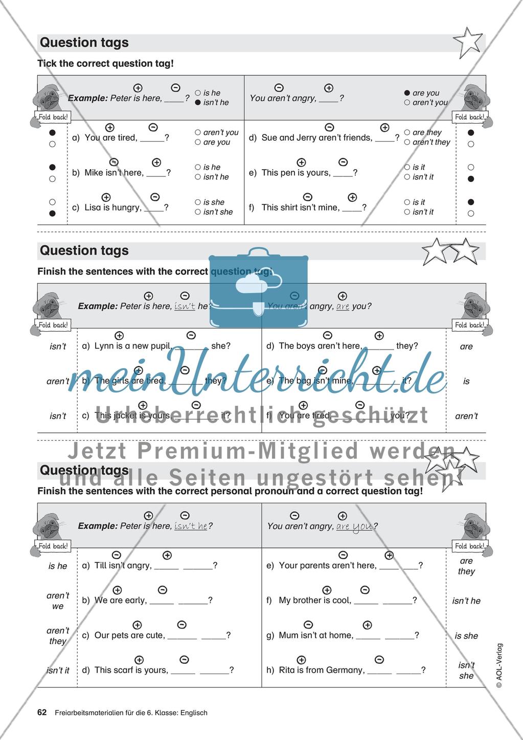 Freiarbeitsmaterialien für die 6. Klasse: Englisch – Teil 6 Preview 4