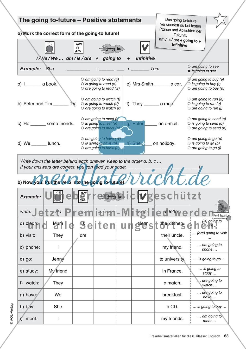 Freiarbeitsmaterialien für die 6. Klasse: Englisch – Teil 6 Preview 5