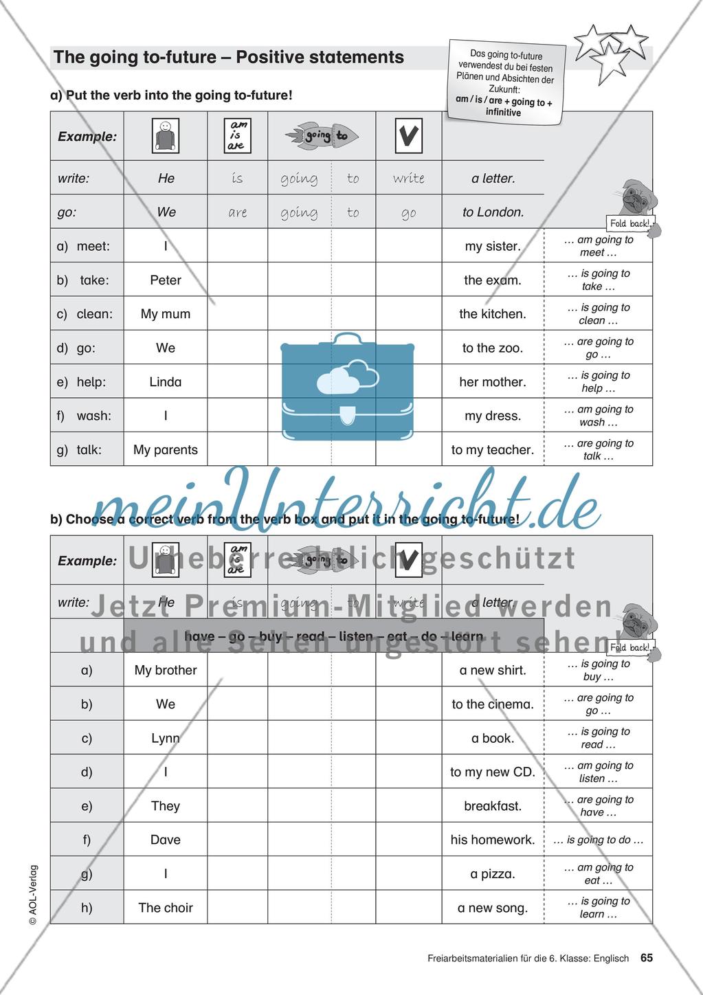 Freiarbeitsmaterialien für die 6. Klasse: Englisch – Teil 6 Preview 7