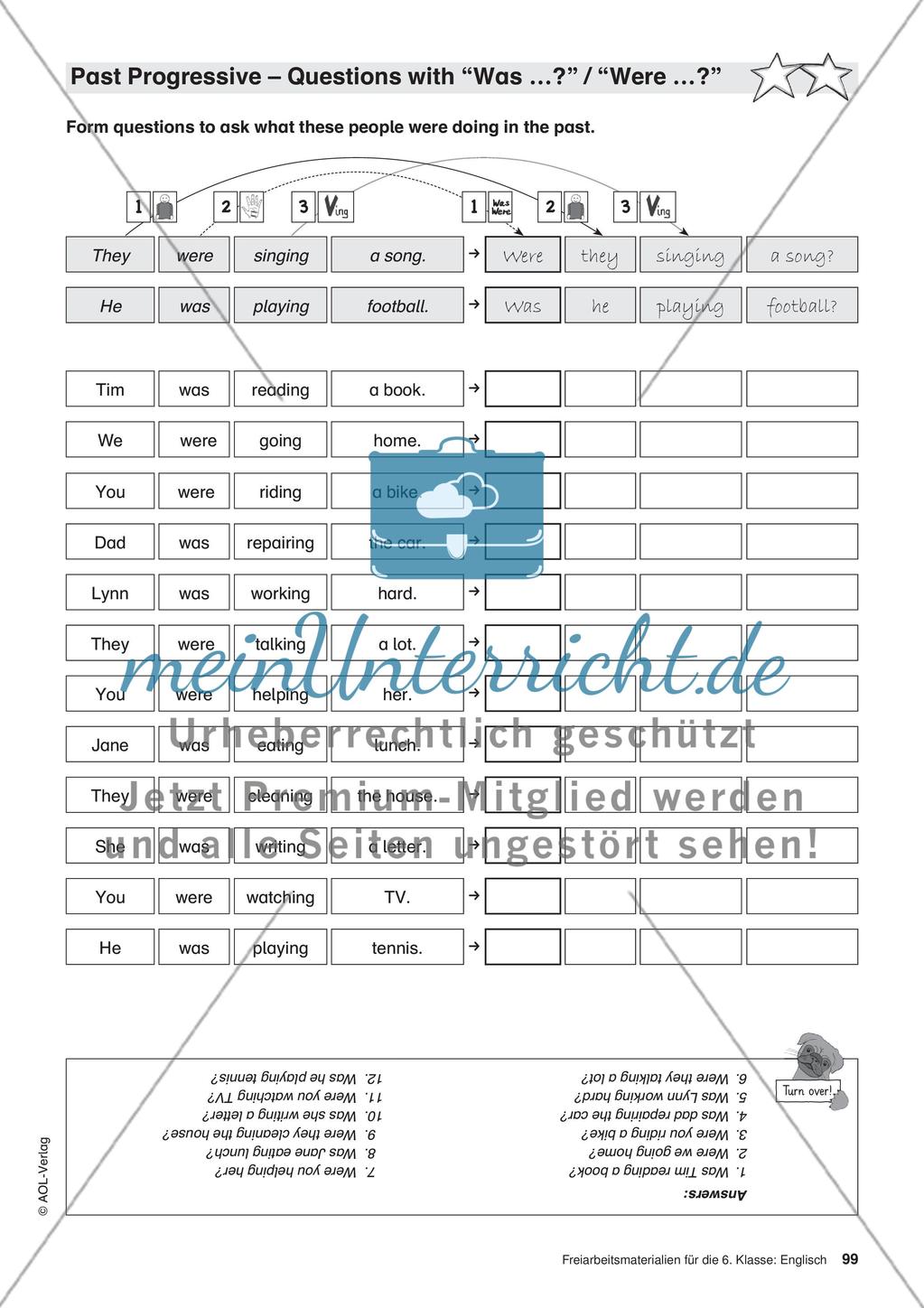 Freiarbeitsmaterialien für die 6. Klasse: Englisch – Teil 9 Preview 12
