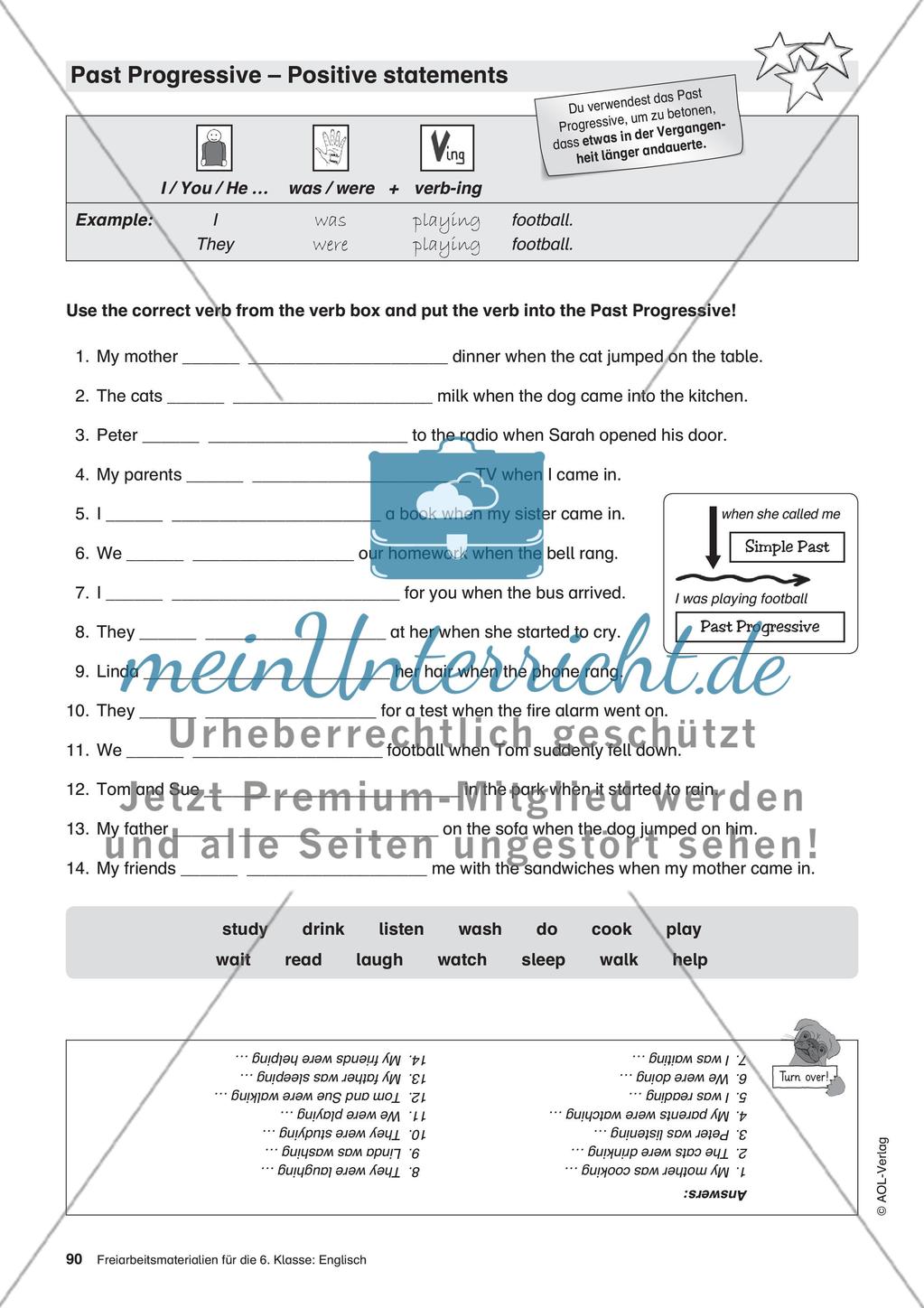 Freiarbeitsmaterialien für die 6. Klasse: Englisch – Teil 9 Preview 3
