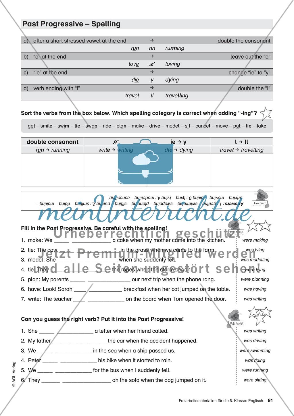 Freiarbeitsmaterialien für die 6. Klasse: Englisch – Teil 9 Preview 4