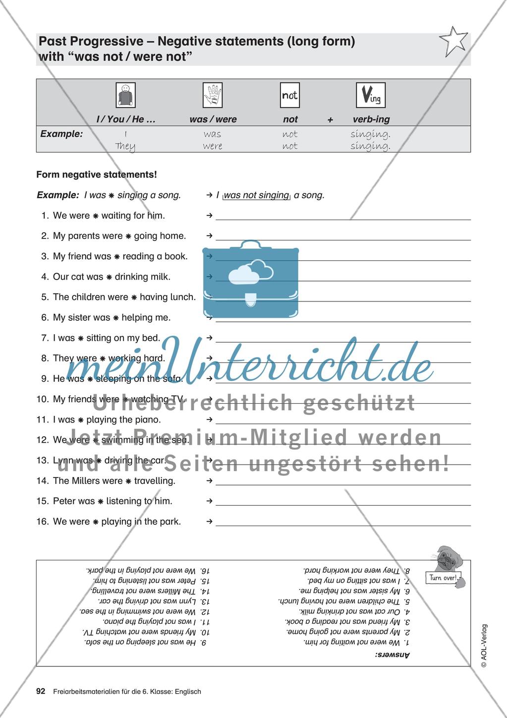 Freiarbeitsmaterialien für die 6. Klasse: Englisch – Teil 9 Preview 5
