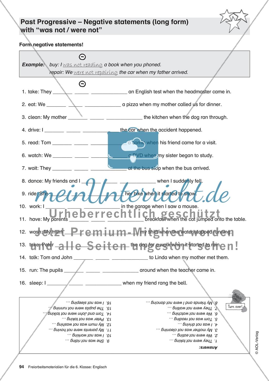 Freiarbeitsmaterialien für die 6. Klasse: Englisch – Teil 9 Preview 7