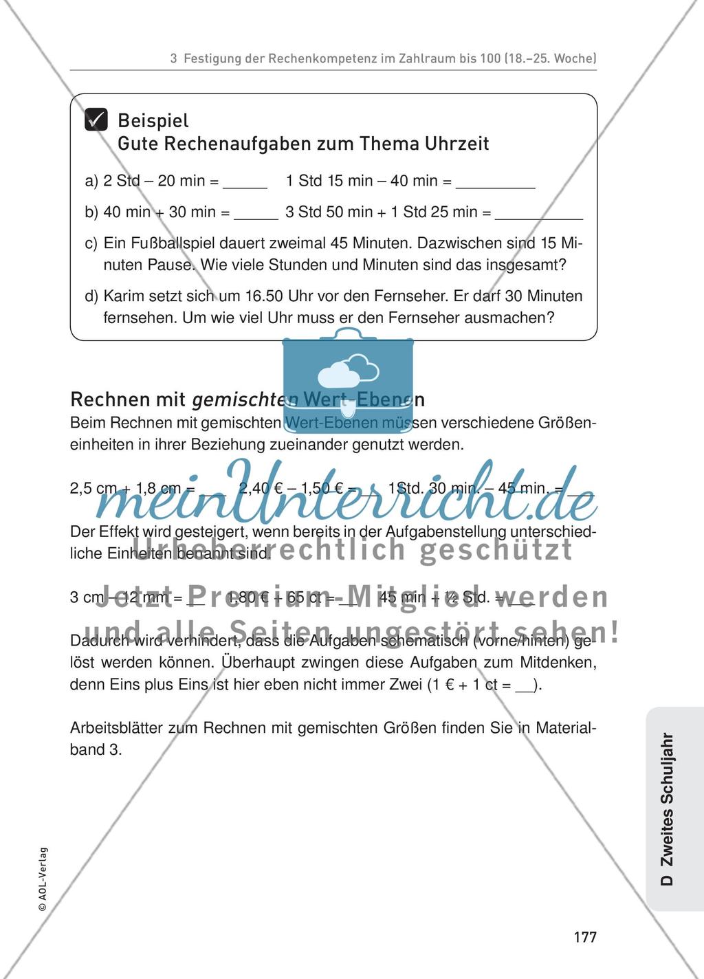 Festigung der Rechenkompetenz im Zahlraum bis 100 (18.–25. Woche) Preview 16