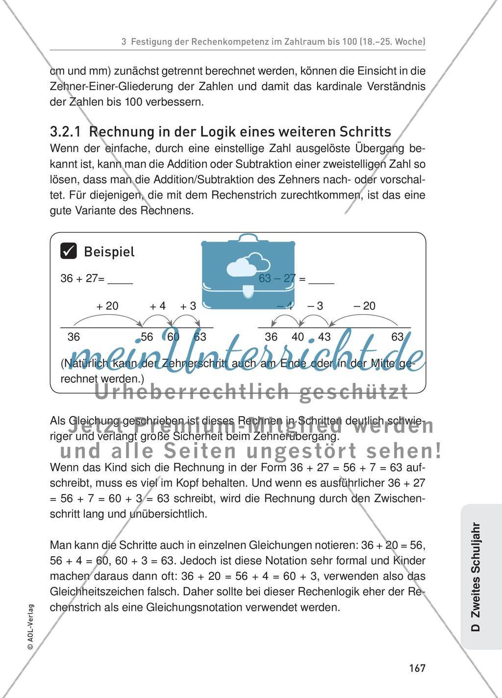 Festigung der Rechenkompetenz im Zahlraum bis 100 (18.–25. Woche) Preview 6