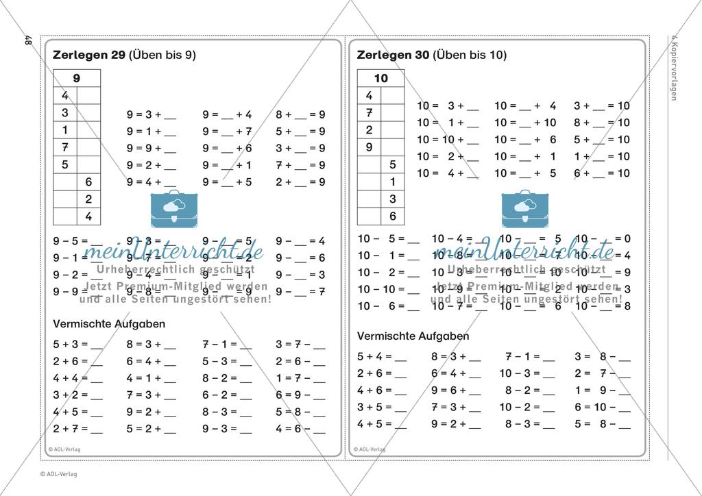 Zerlegungstraining bis 10 Preview 12