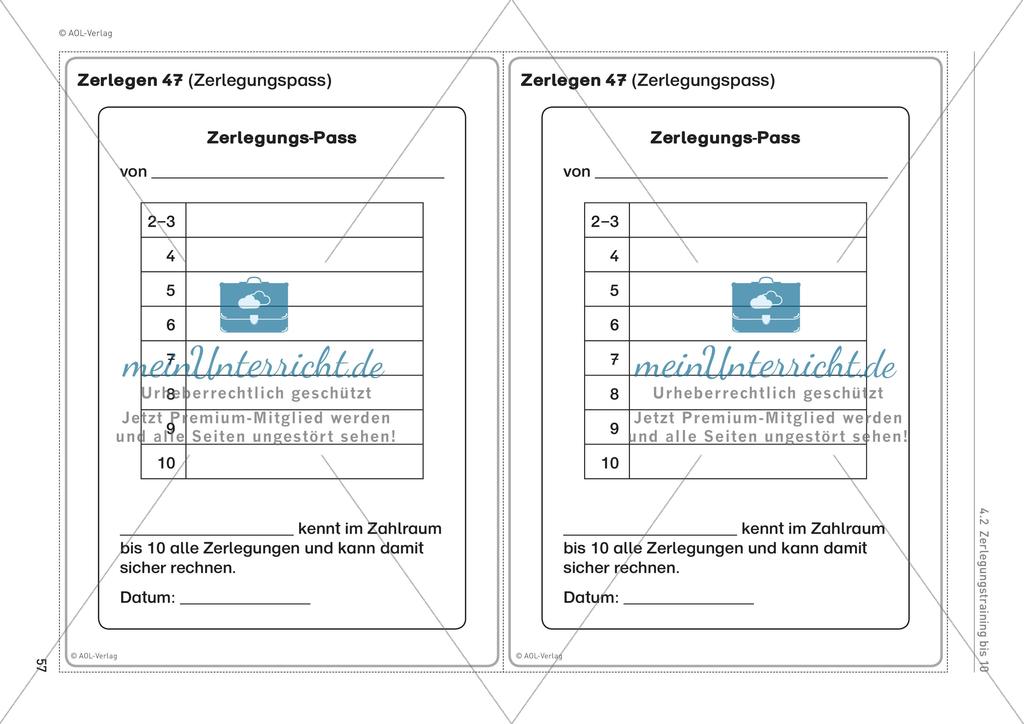 Zerlegungstraining bis 10 Preview 21