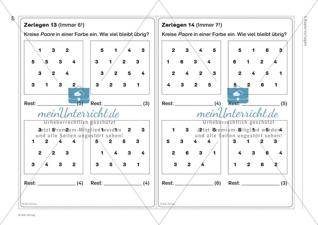 Zerlegungstraining bis 10 Preview 4