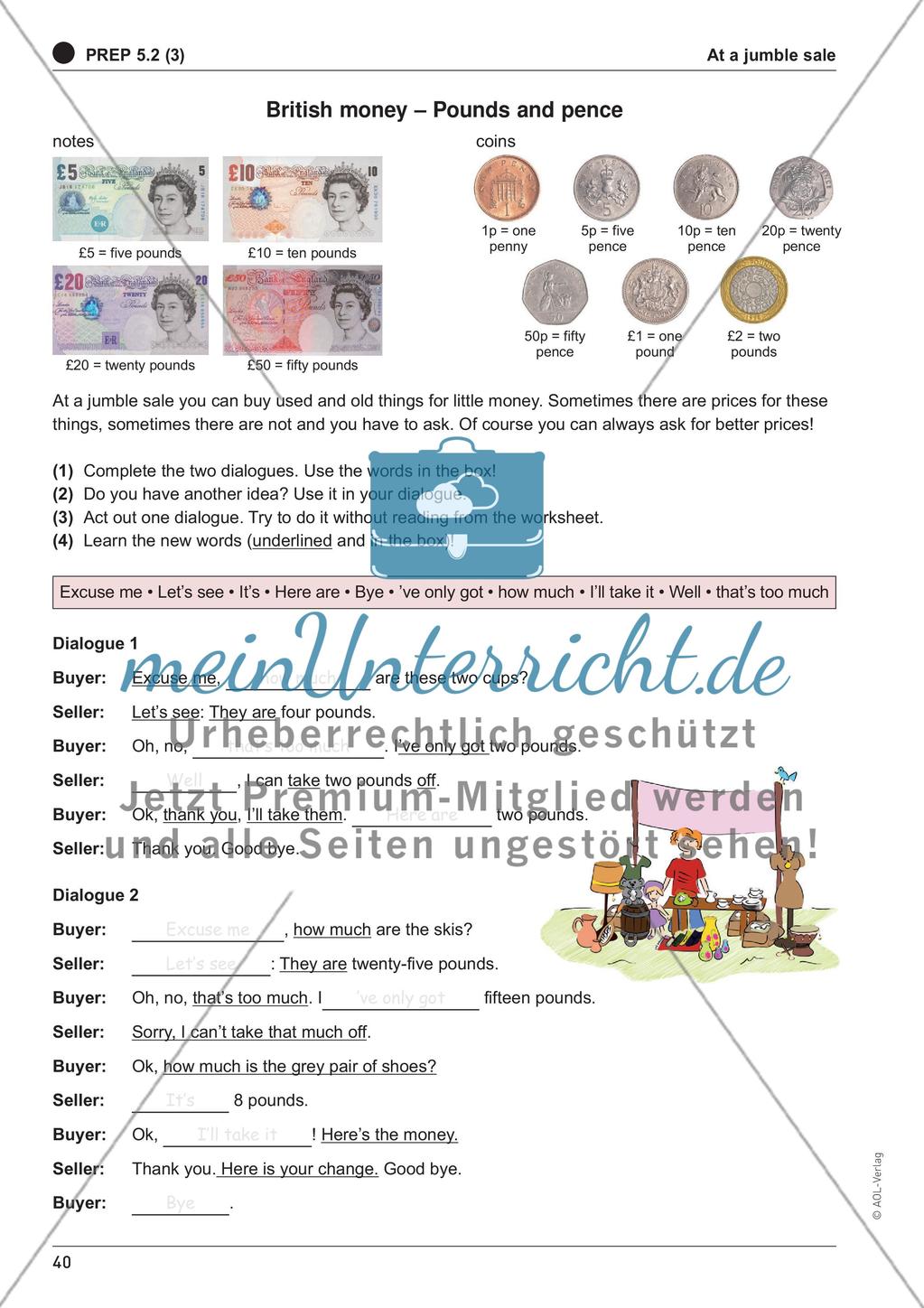 Kopiervorlagen für die Prüfungen in Klasse 5 Preview 10