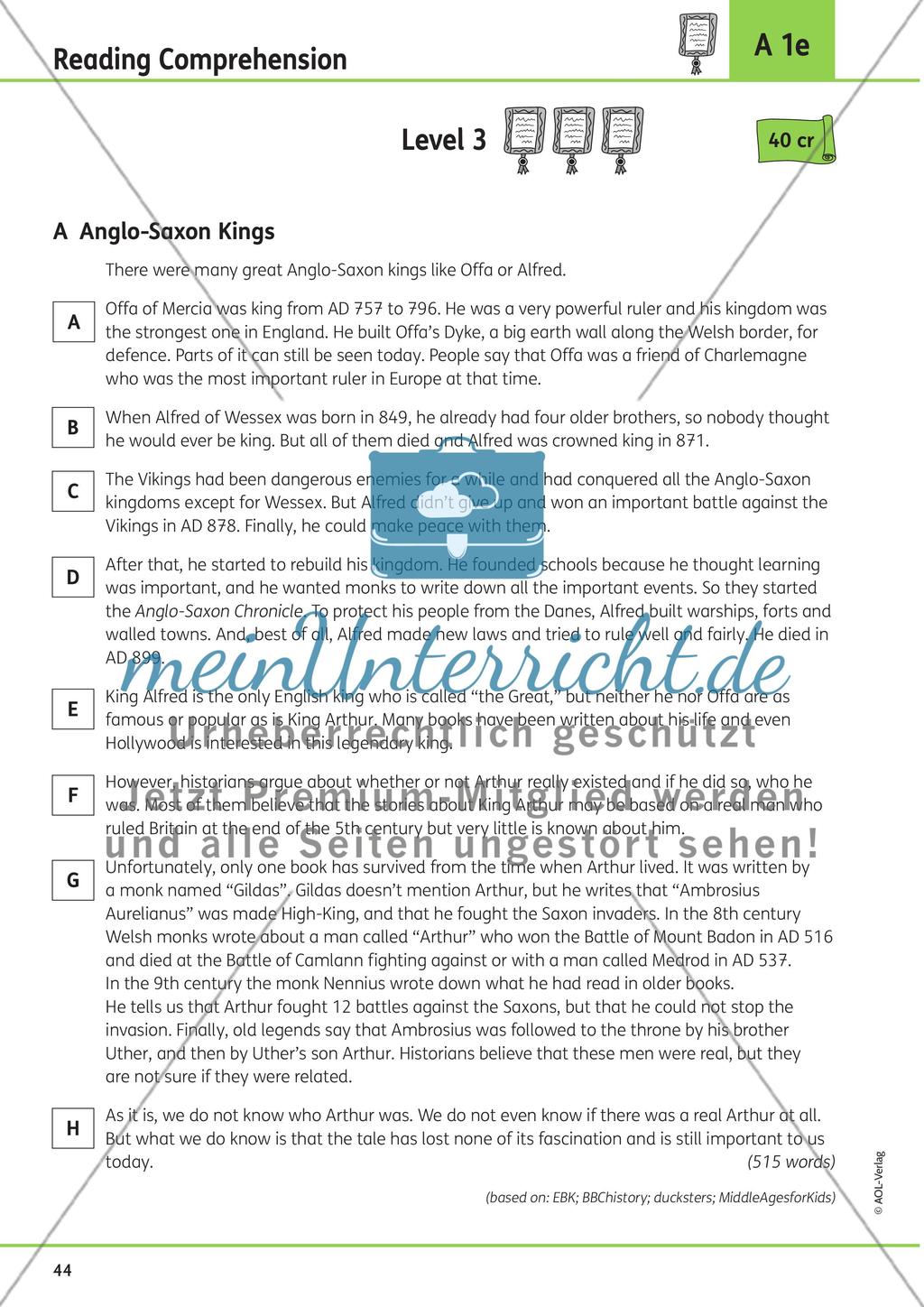 Reading Comprehension Preview 12