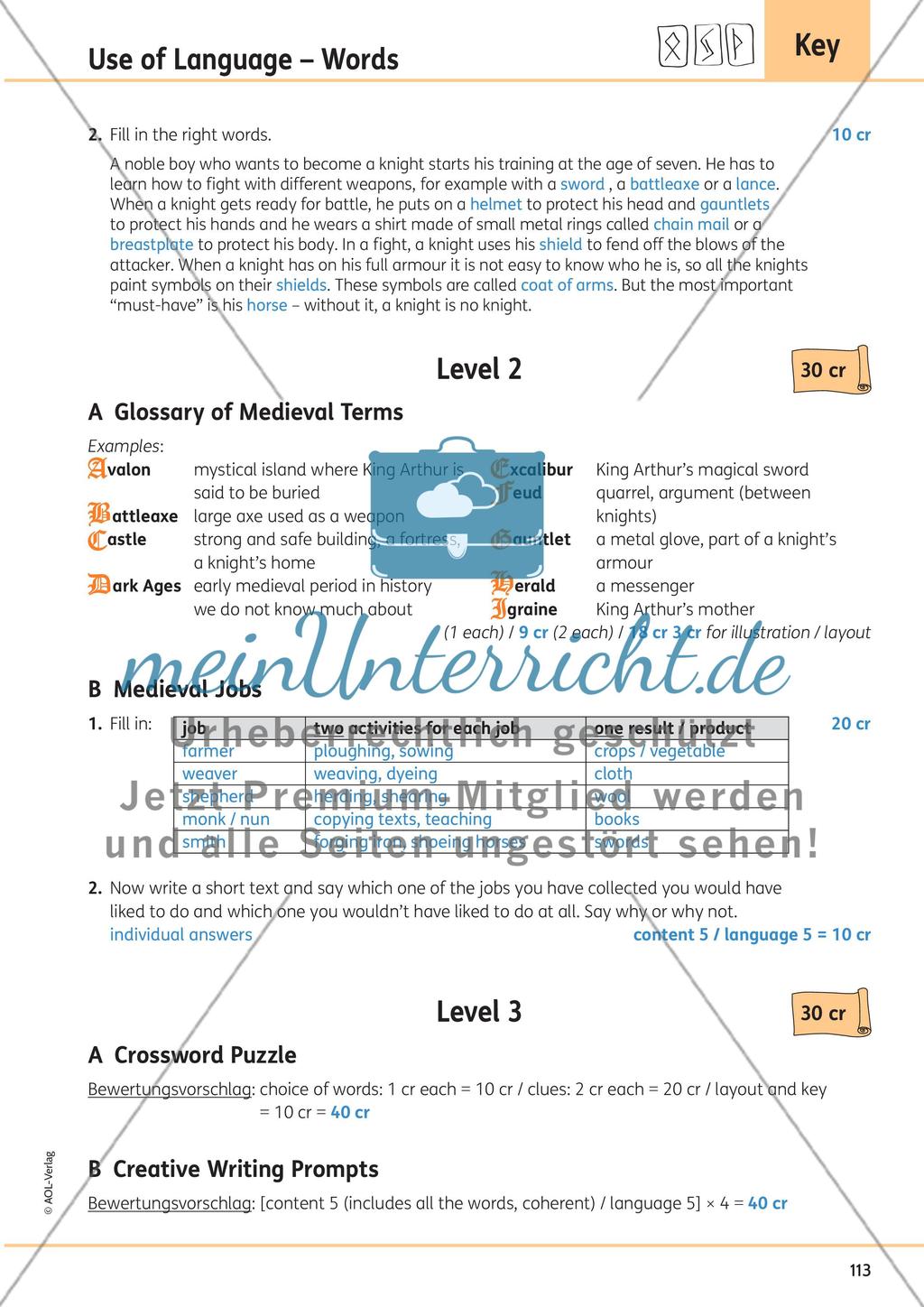 Use of Language – Words Preview 9