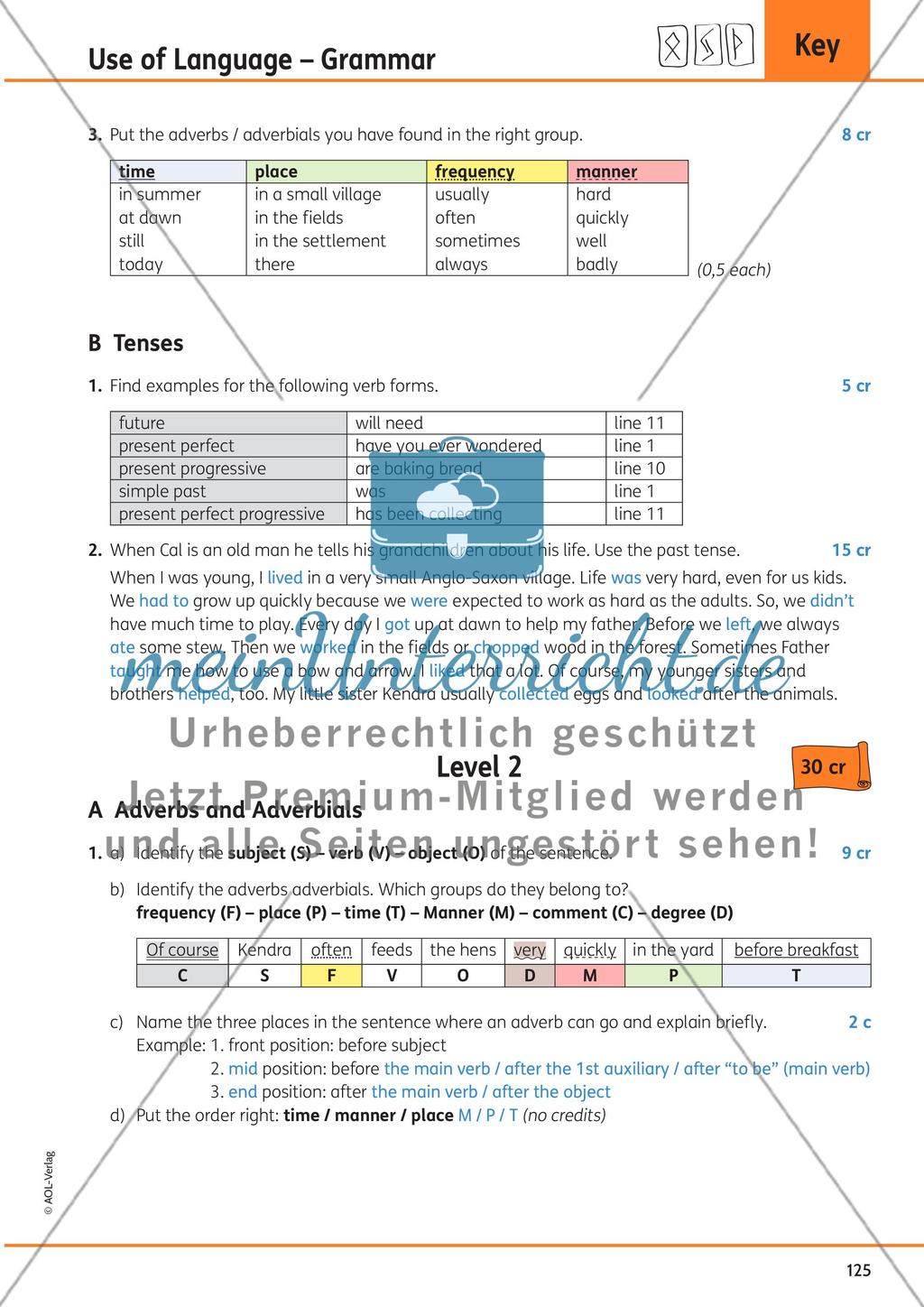 Use of Language – Grammar Preview 12