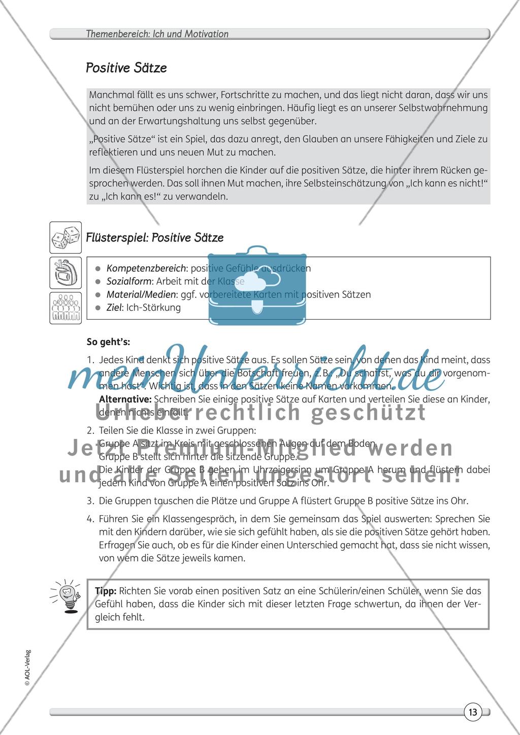 Themenbereich: Ich und Motivation Preview 3