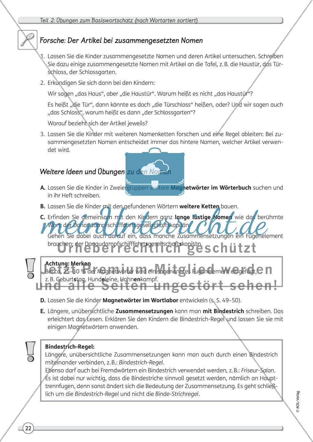 Themenbereich: Nomen Preview 6