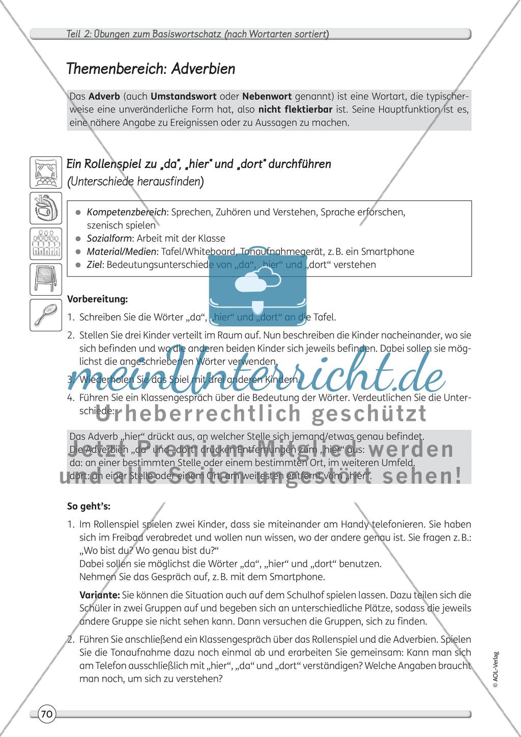 Themenbereich: Adverbien Preview 1