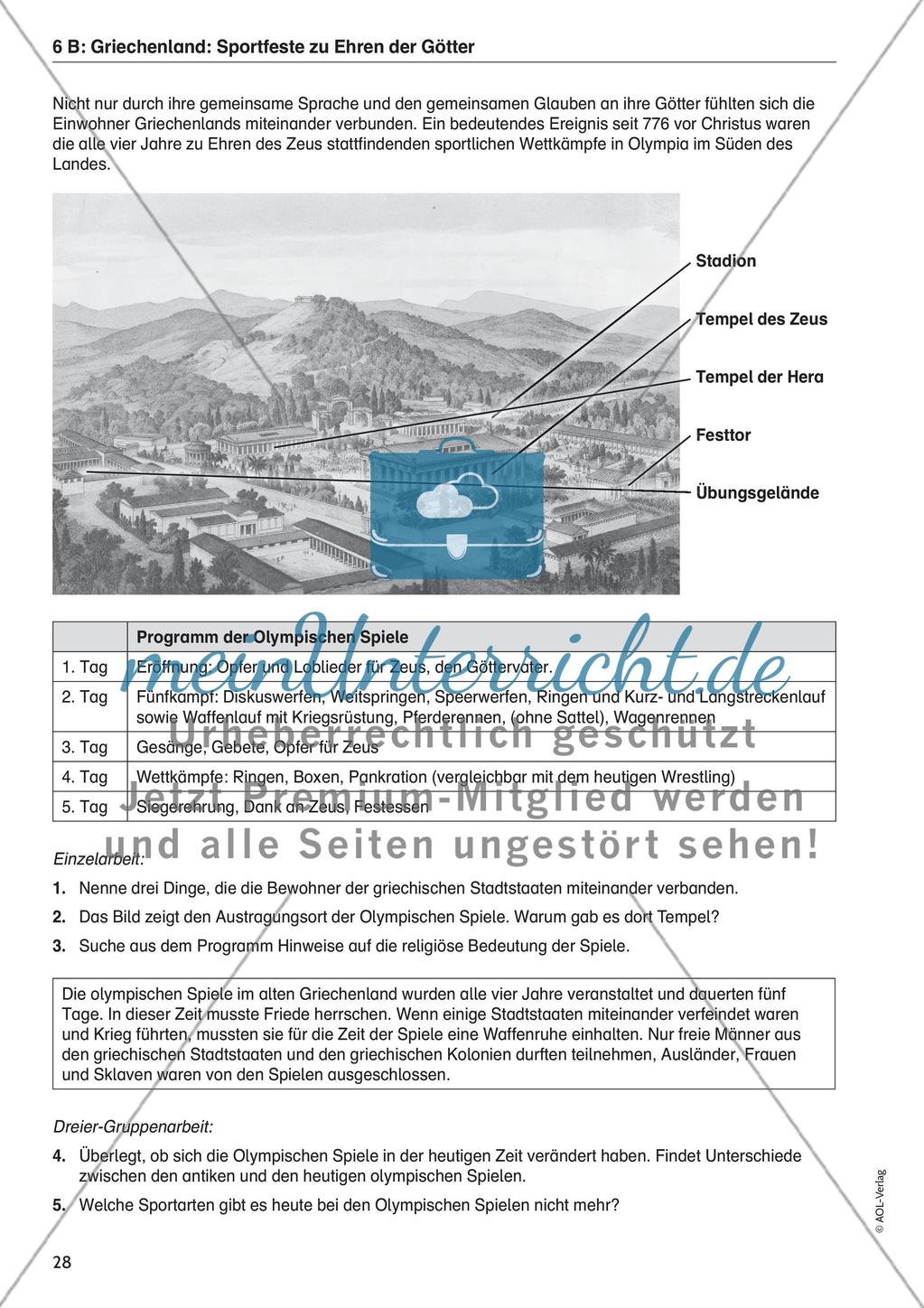 Antikes Griechenland: Die Olympischen Spiele Preview 2