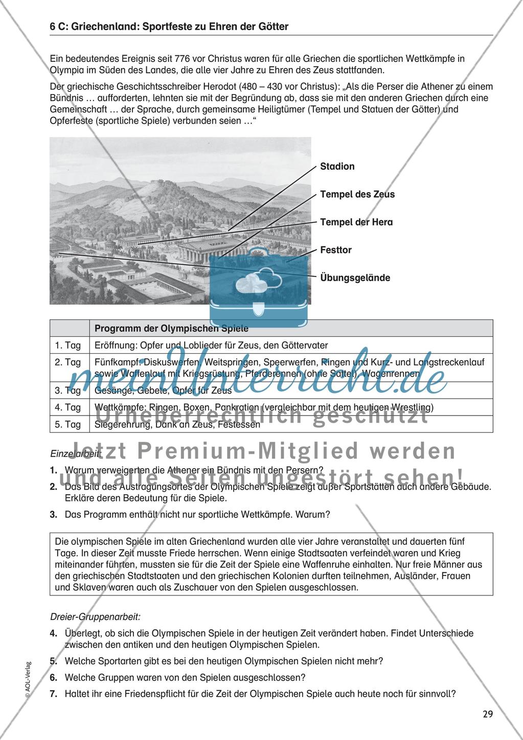Antikes Griechenland: Die Olympischen Spiele Preview 3