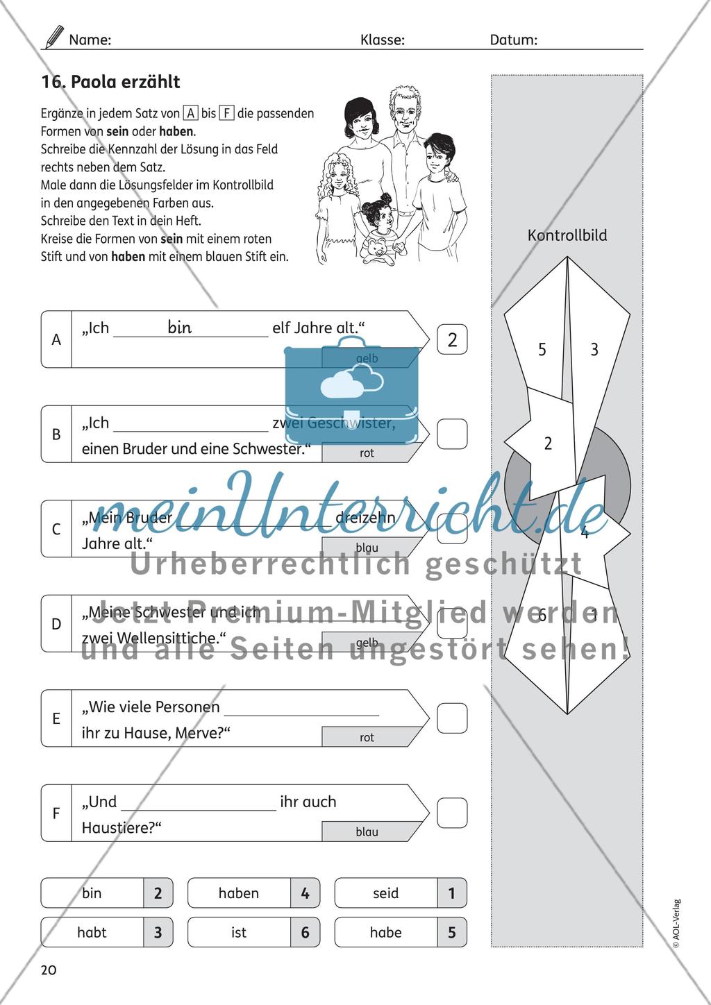 Hilfsverben sein und haben Preview 4
