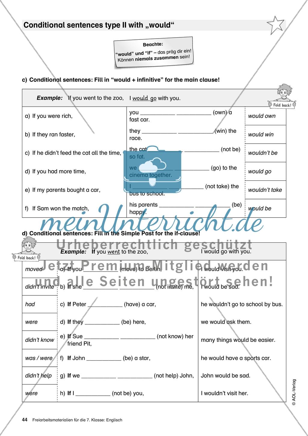 Freiarbeitsmaterialien für die 7. Klasse: Englisch - Teil 3 Preview 11