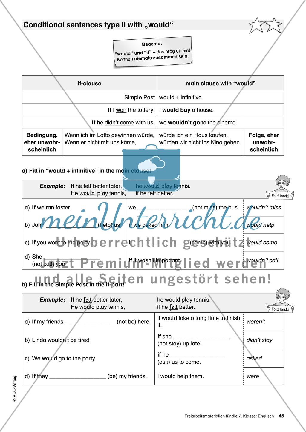 Freiarbeitsmaterialien für die 7. Klasse: Englisch - Teil 3 Preview 12