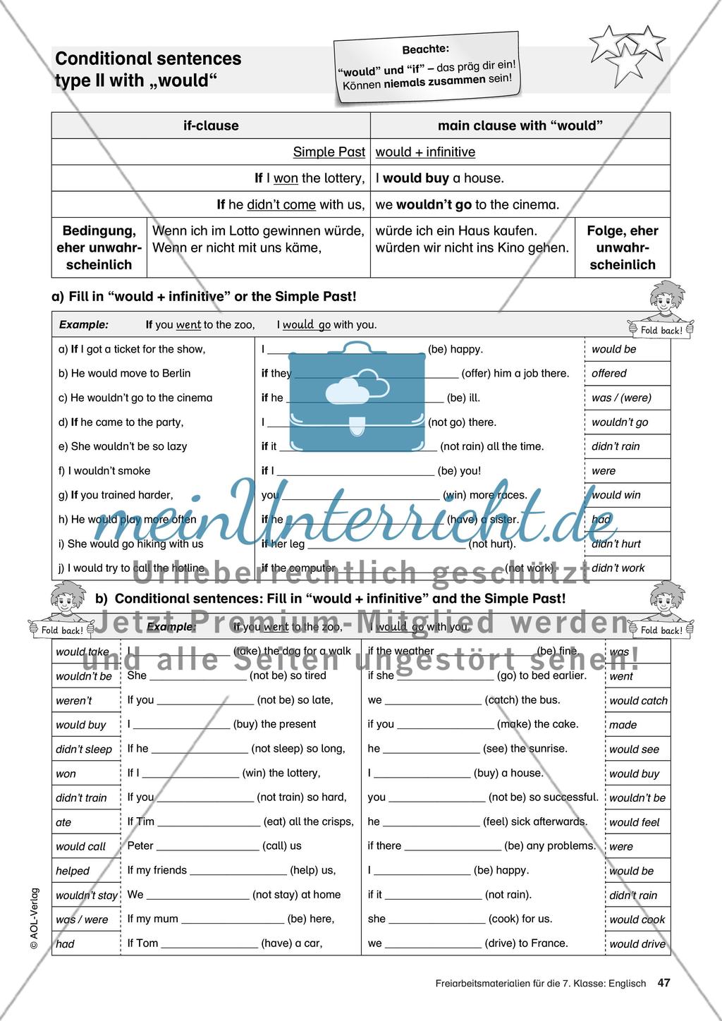 Freiarbeitsmaterialien für die 7. Klasse: Englisch - Teil 3 Preview 14