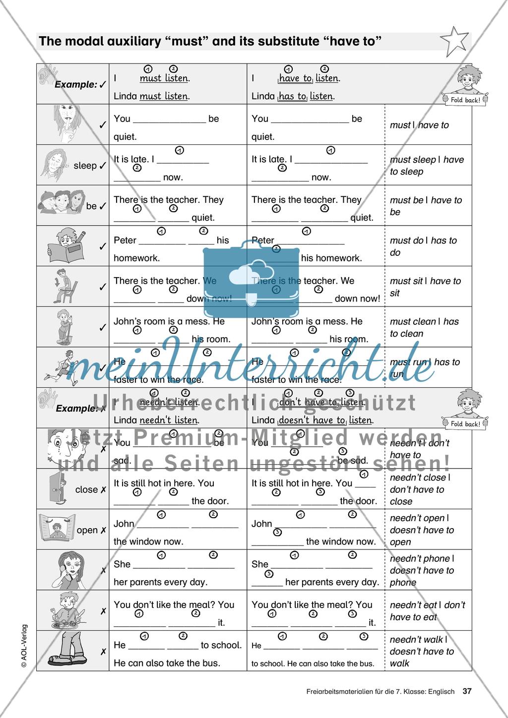Freiarbeitsmaterialien für die 7. Klasse: Englisch - Teil 3 Preview 4