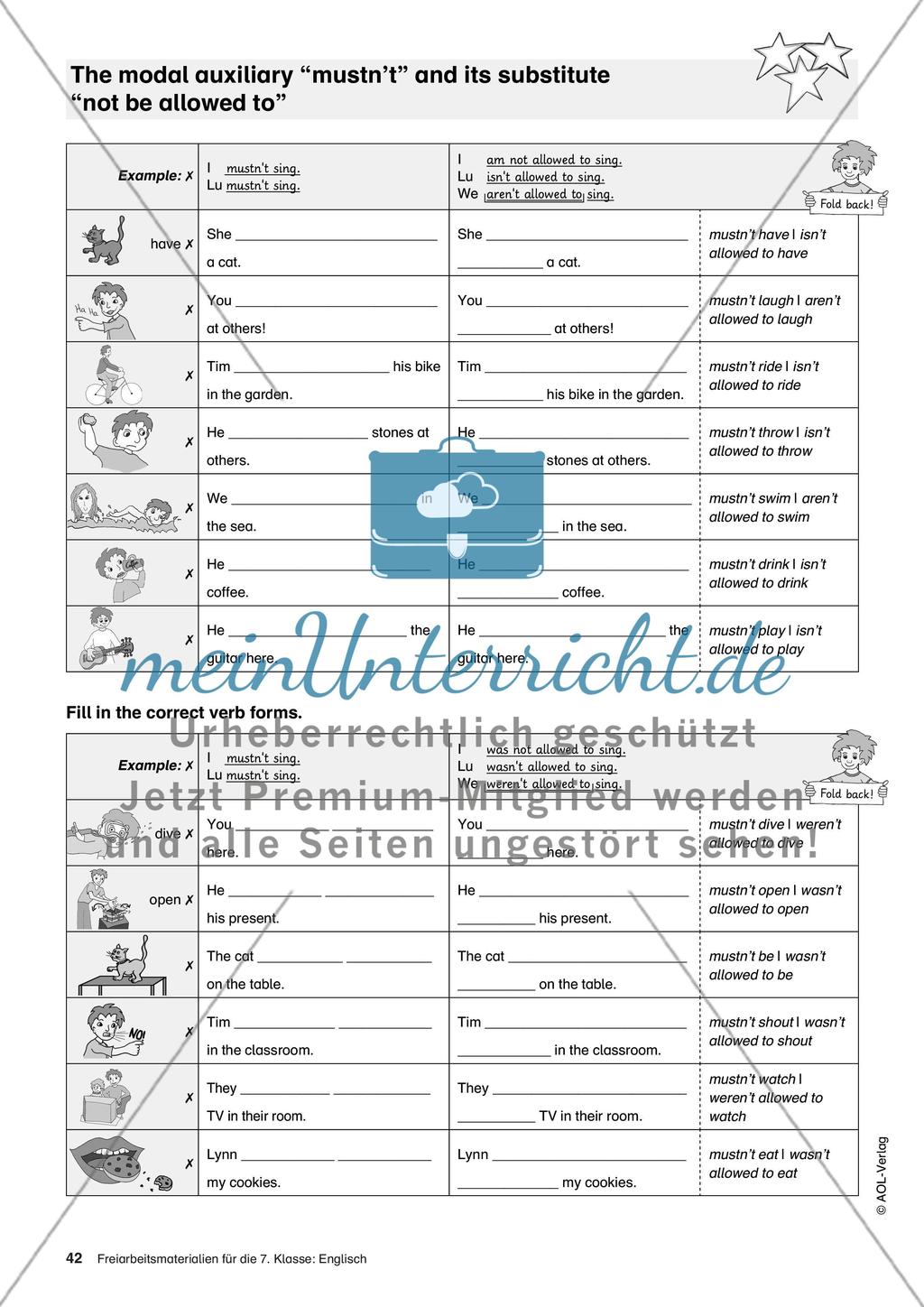 Freiarbeitsmaterialien für die 7. Klasse: Englisch - Teil 3 Preview 9