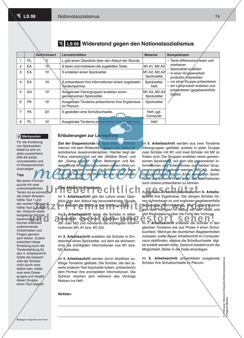 LS 08 Widerstand gegen den Nationalsozialismus Preview 1