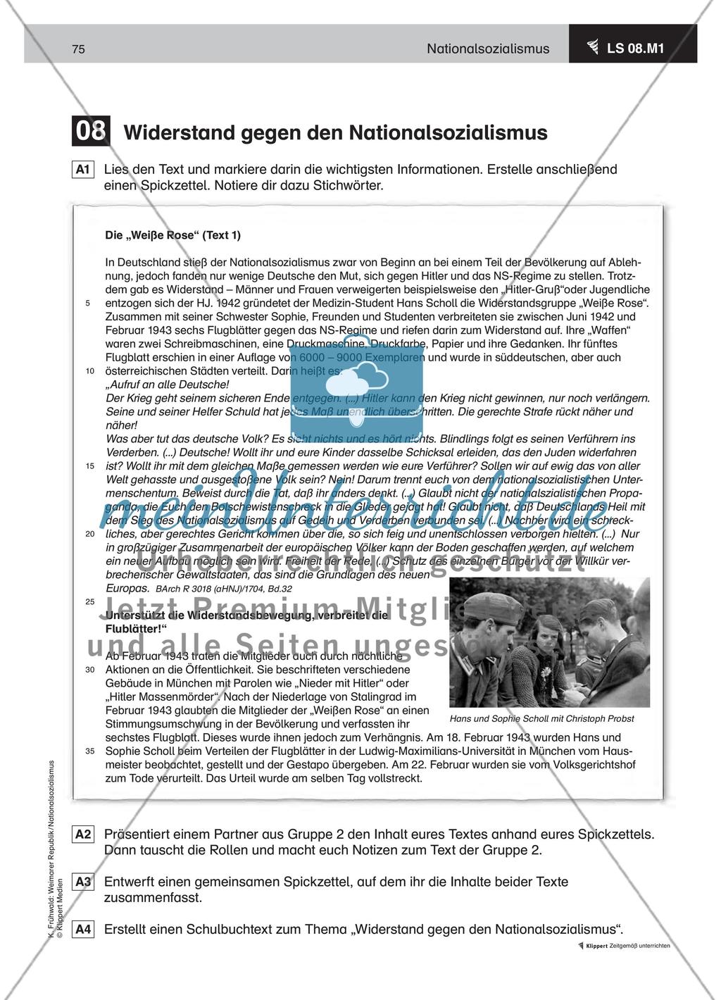 LS 08 Widerstand gegen den Nationalsozialismus Preview 2