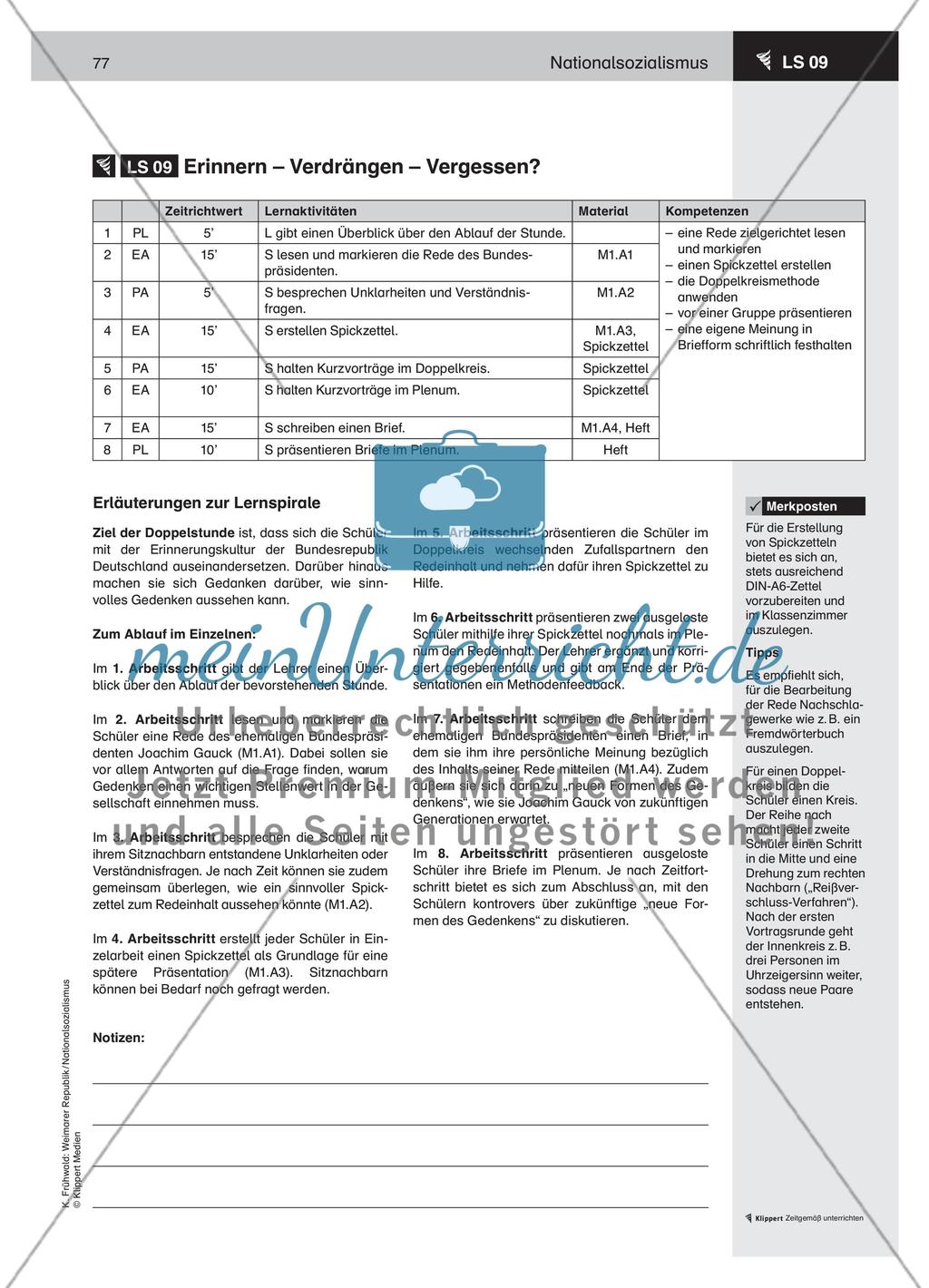 LS 09 Erinnern – Verdrängen – Vergessen? Preview 1