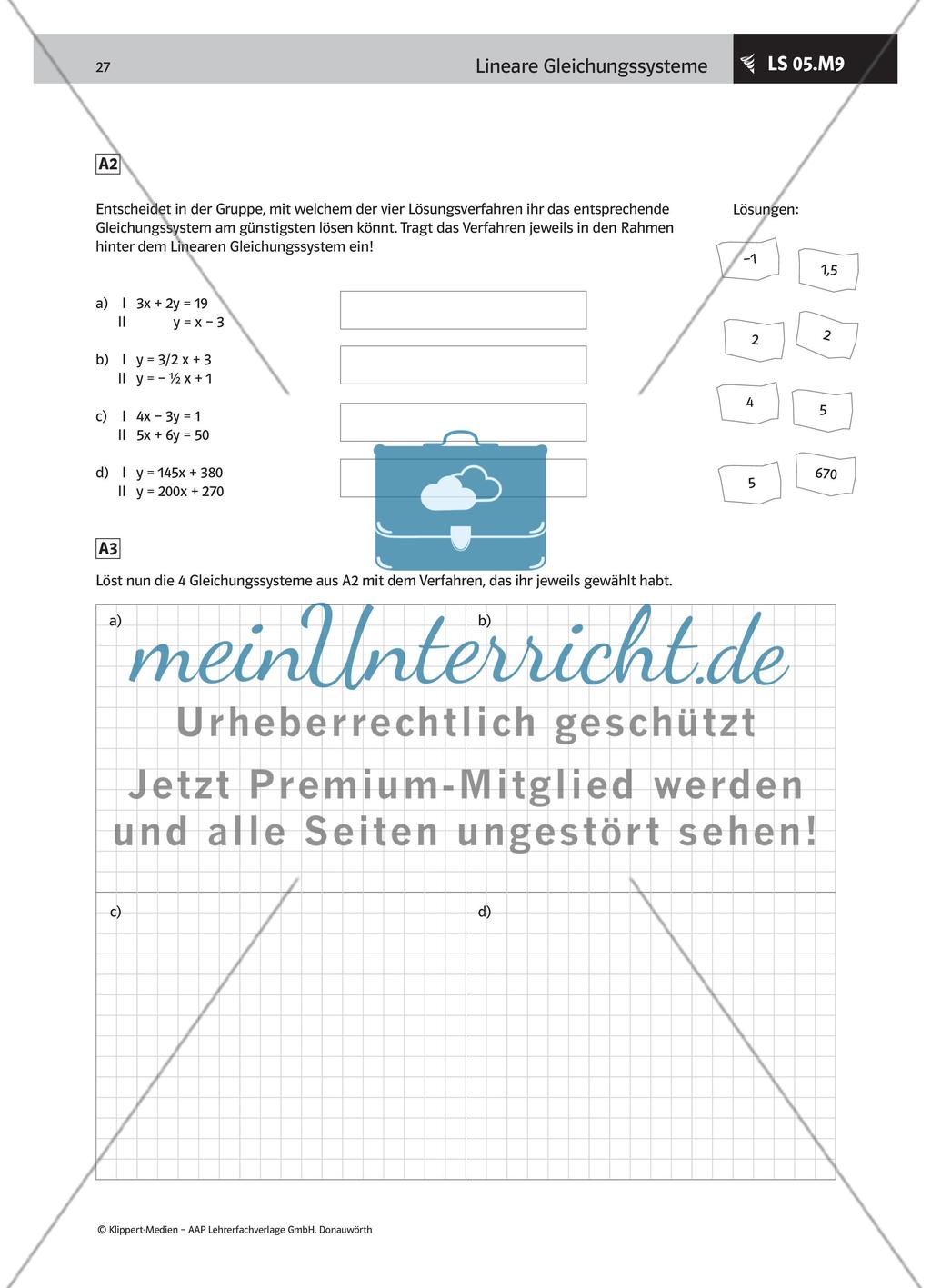 LS 05 Lösungsverfahren für LGS erarbeiten Preview 5
