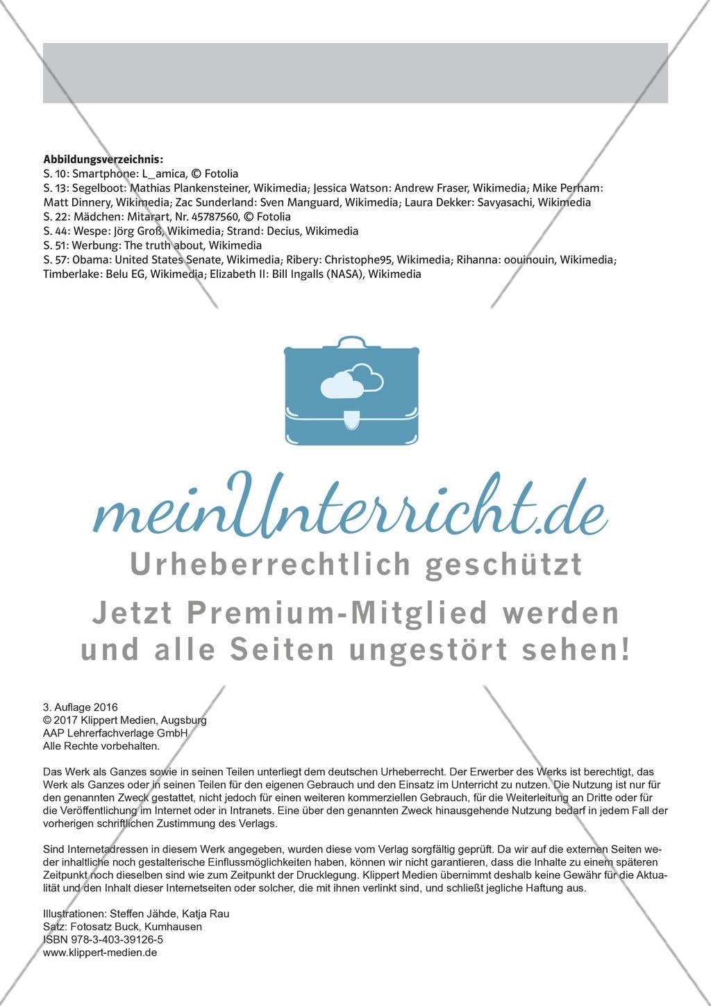 LS 05 Texte verstehen und verarbeiten: Drink to be cool? Preview 1