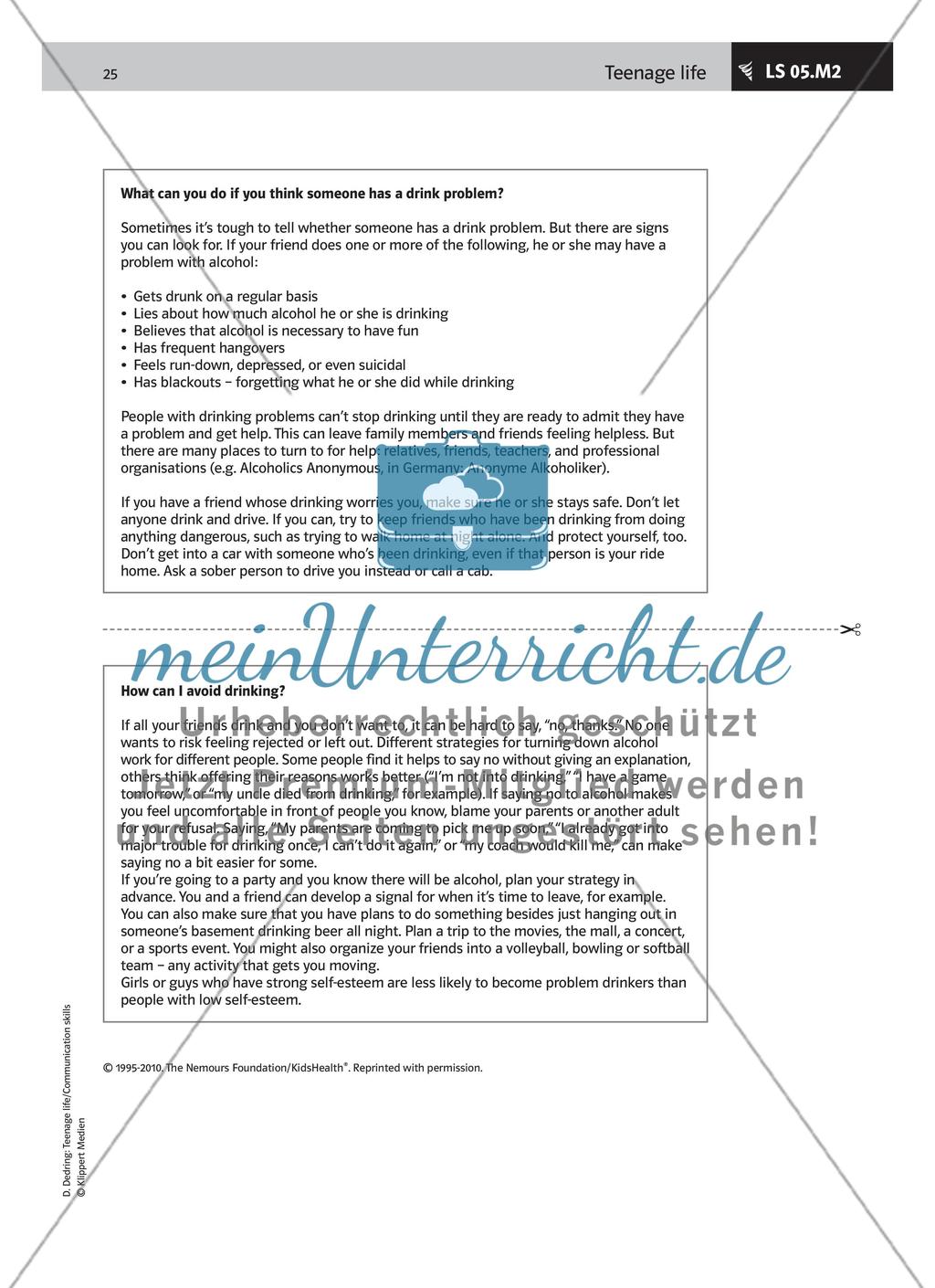 LS 05 Texte verstehen und verarbeiten: Drink to be cool? Preview 6