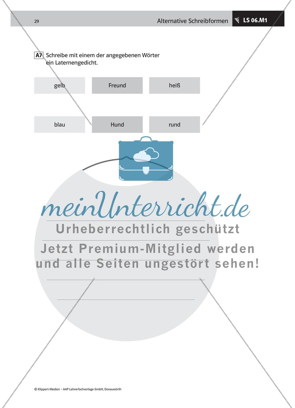 Kriterien eines Laternengedichts erarbeiten Preview 4