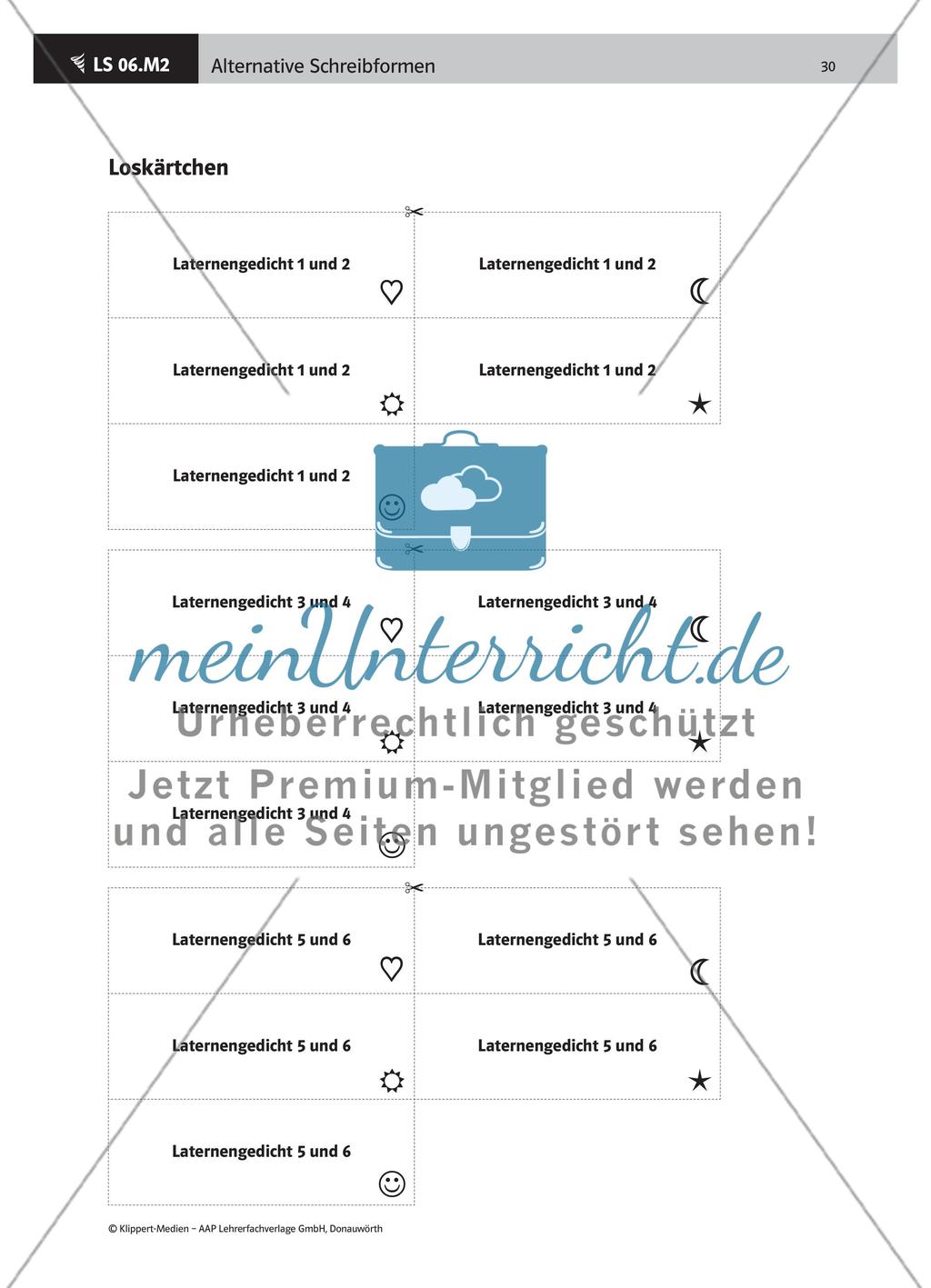 Kriterien eines Laternengedichts erarbeiten Preview 5