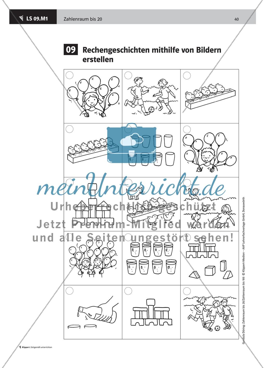 LS 09 Rechengeschichten mithilfe von Bildern erstellen Preview 2