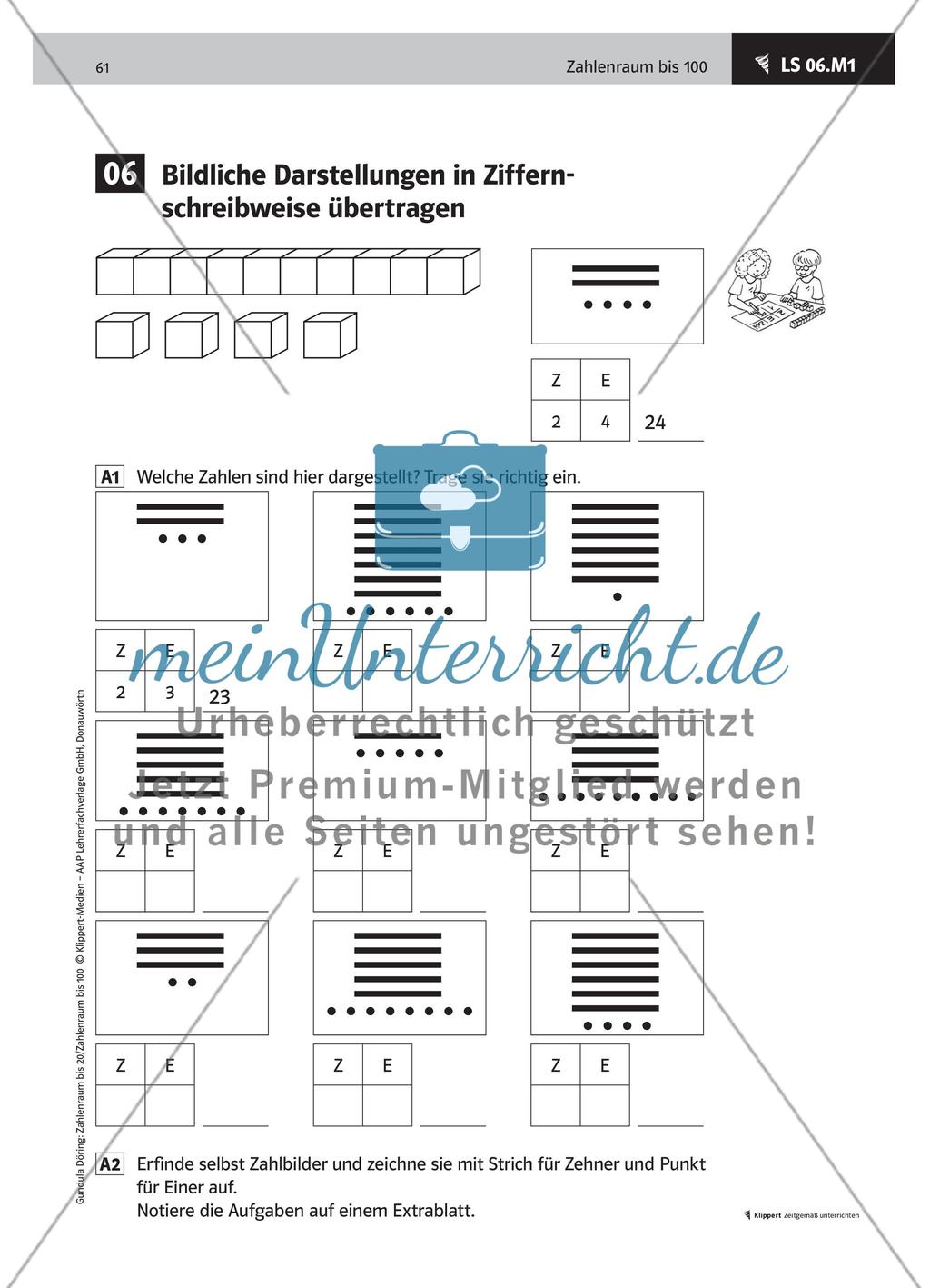 LS 06 Bildliche Darstellungen in Ziffernschreibweise übertragen Preview 2