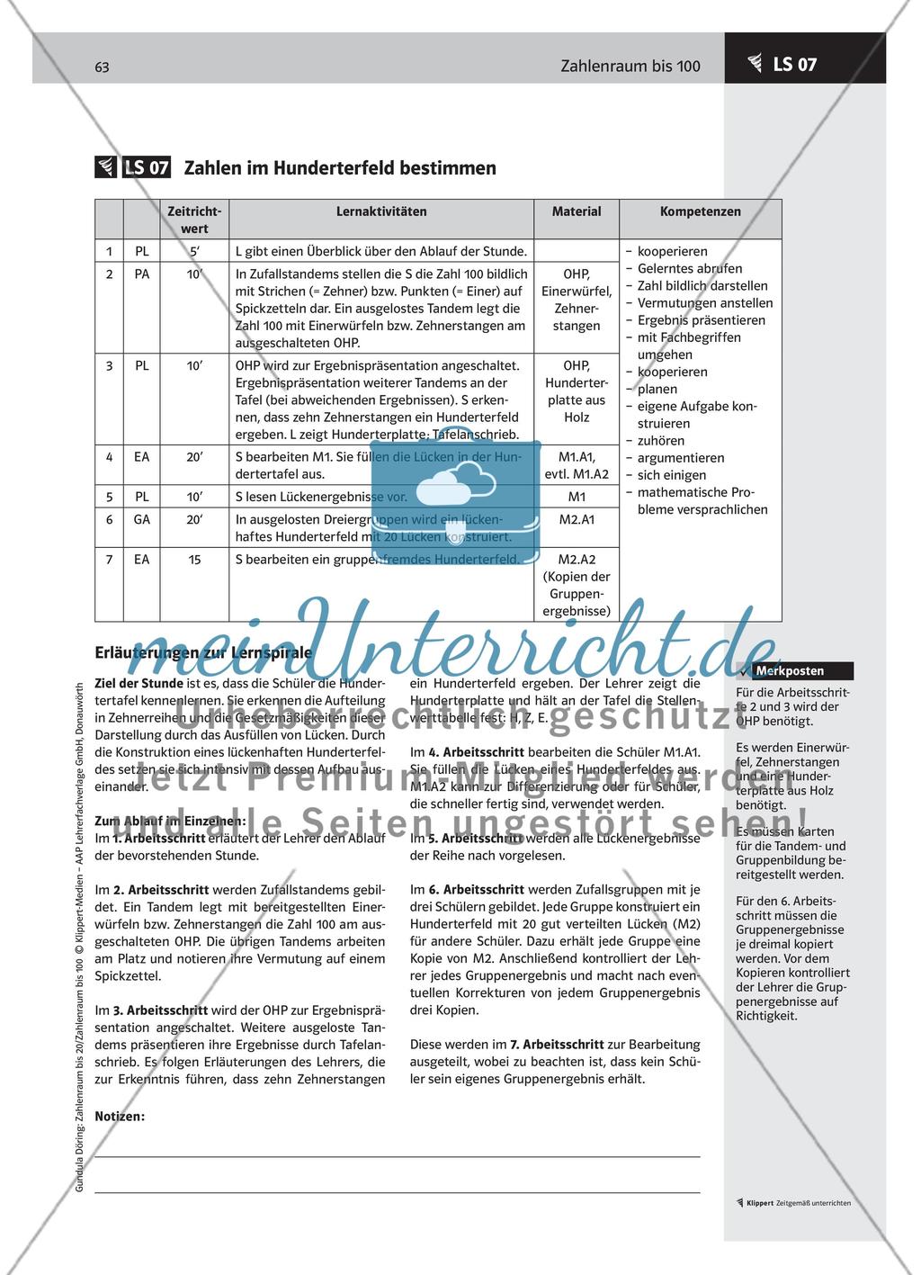 LS 07 Zahlen im Hunderterfeld bestimmen Preview 1